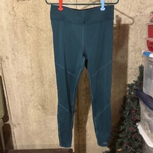 Teal insulated leggings